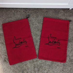 Christian Louboutin 2 red dust bags